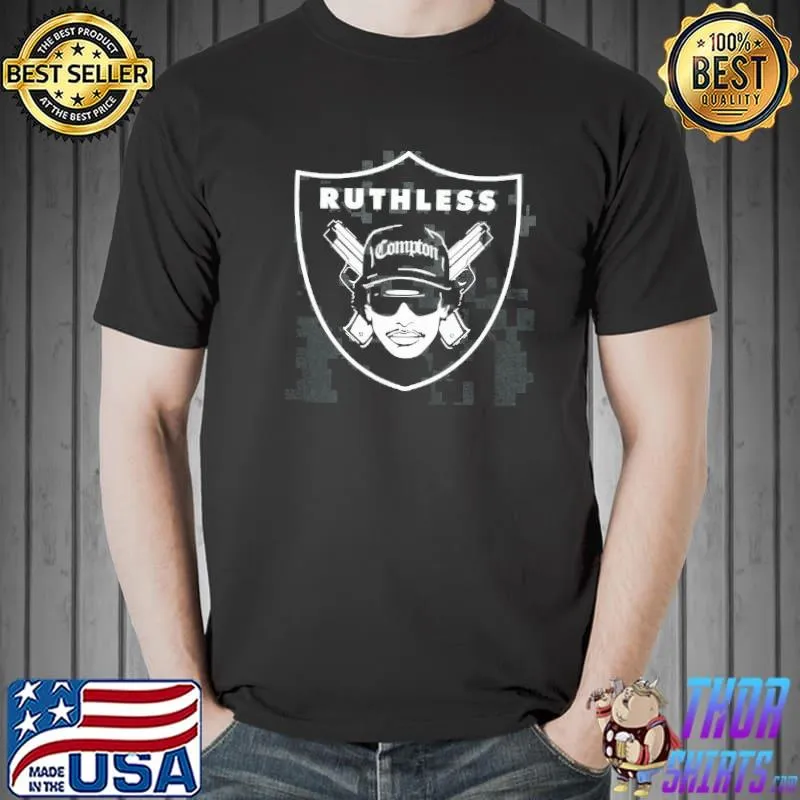 Compton Raiders Mens NWA Oakland Ruthless Records Straight Outta Shirt Unisex