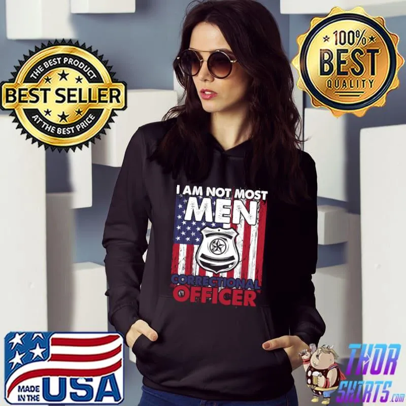 Correctional Officer Corrections CO American flag T-Shirt