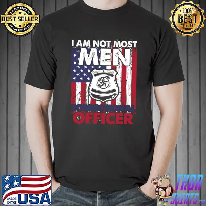 Correctional Officer Corrections CO American flag T-Shirt Unisex