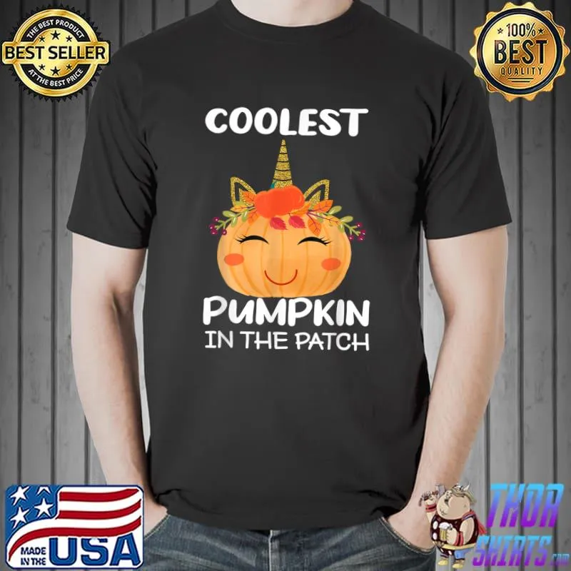 Cutest Pumpkin In The Patch Halloween Kawaii Kids Girls T-Shirt Unisex