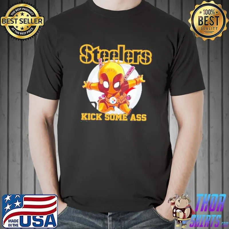 Deadpool Pittsburgh Steelers kick some ass s Unisex