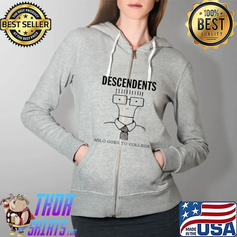 Descendents Milo Goes To College Shirt Full Zip Hooded