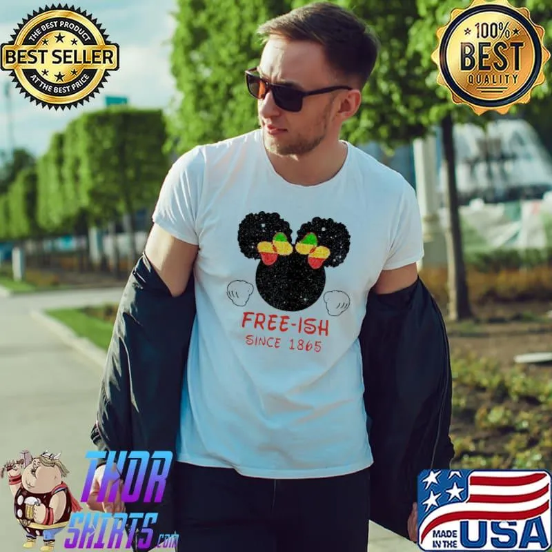 Disney Minnie Mouse Black Free-ish Since 1865 Shirt Unisex