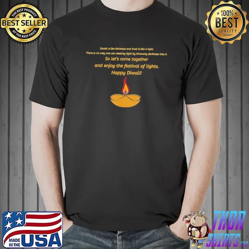Diwali Festival of lights Celebration Diya Print Shirt Unisex