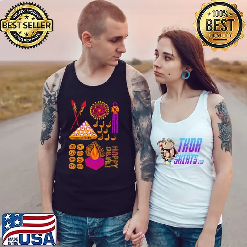 Diwali Indian Desi Vibes T-s Tank Top