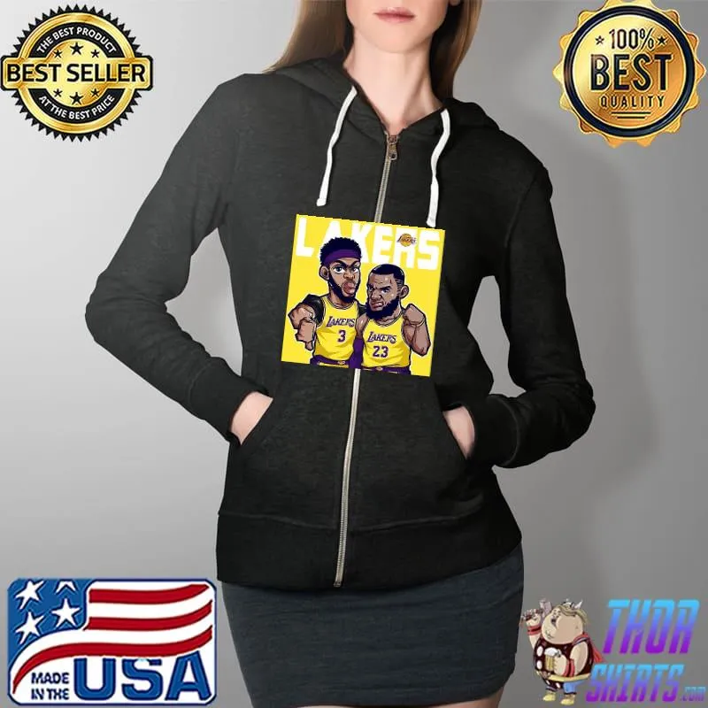 eBron Raymone James Shirt Los Angeles Lakers Shirt Full Zip Hooded