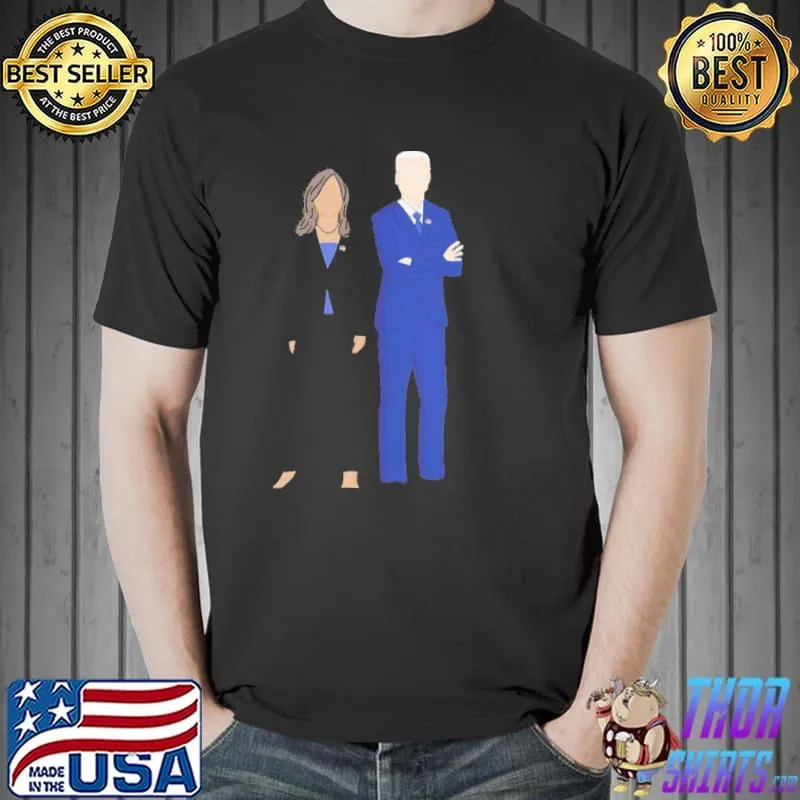 Excellent Joe Biden And Kamal Harris Modern Portrait Illustration Shirt Unisex