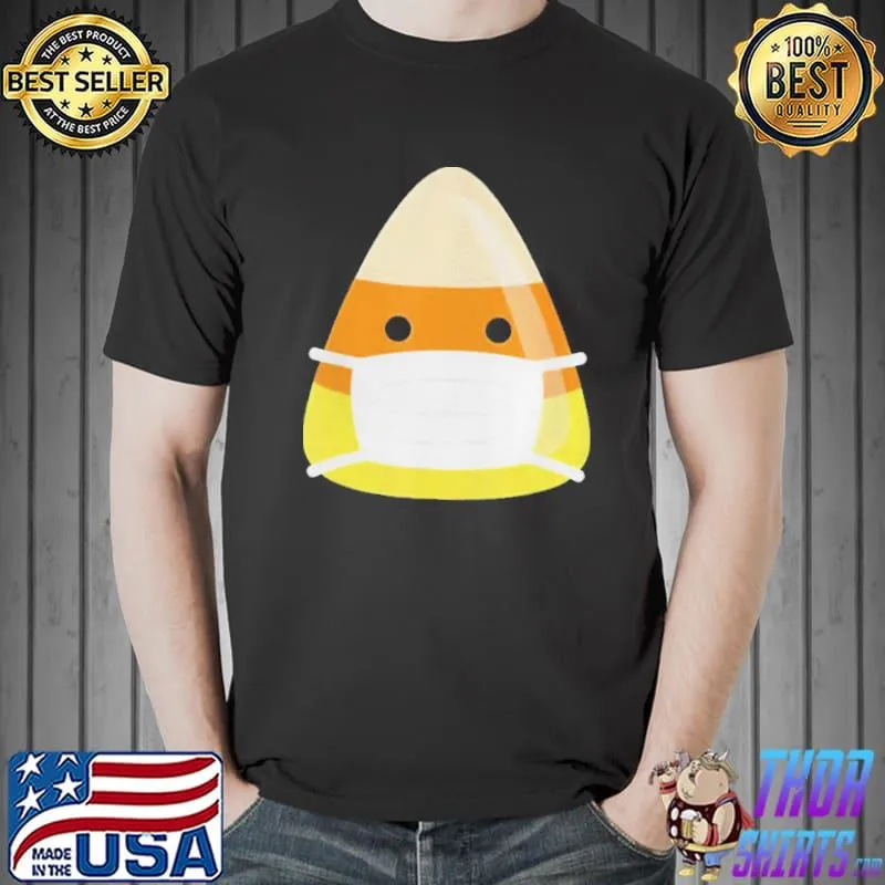 FACE MASK CANDY CORN EMOJI EMOTICORN COSTUME ALTERNATIVE SHIRT Unisex