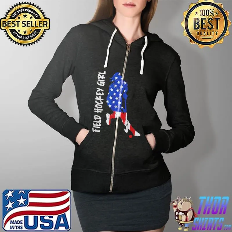 Field hockey girl best Full Zip Hooded