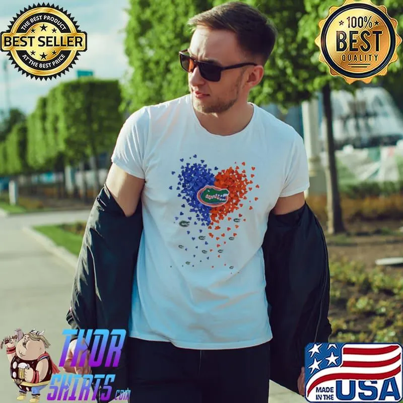 Florida Gators Heart Football Shirt Unisex