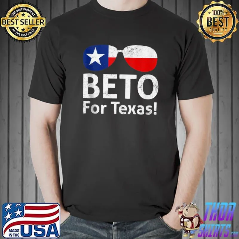 Funny Beto For Texas 2022 Governor Vote 22 glasses T- Unisex