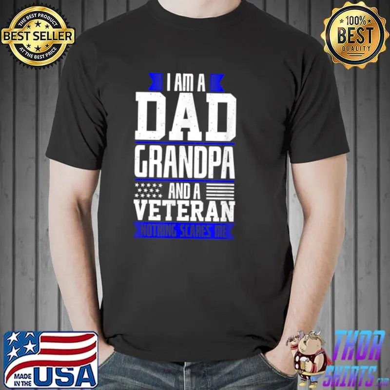 Funny dad Grandpa Veteran Christmas T Shirt Unisex