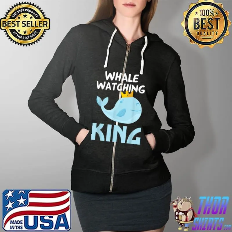 Funny funny Whale Watching King Ocean Water Marine Biology Orca T Shirt Full Zip Hooded
