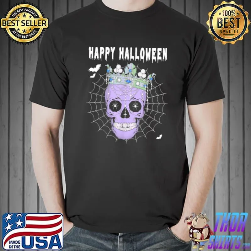Funny halloween Fun Pan Pumpkin Skull Outfit Design T Shirt Unisex