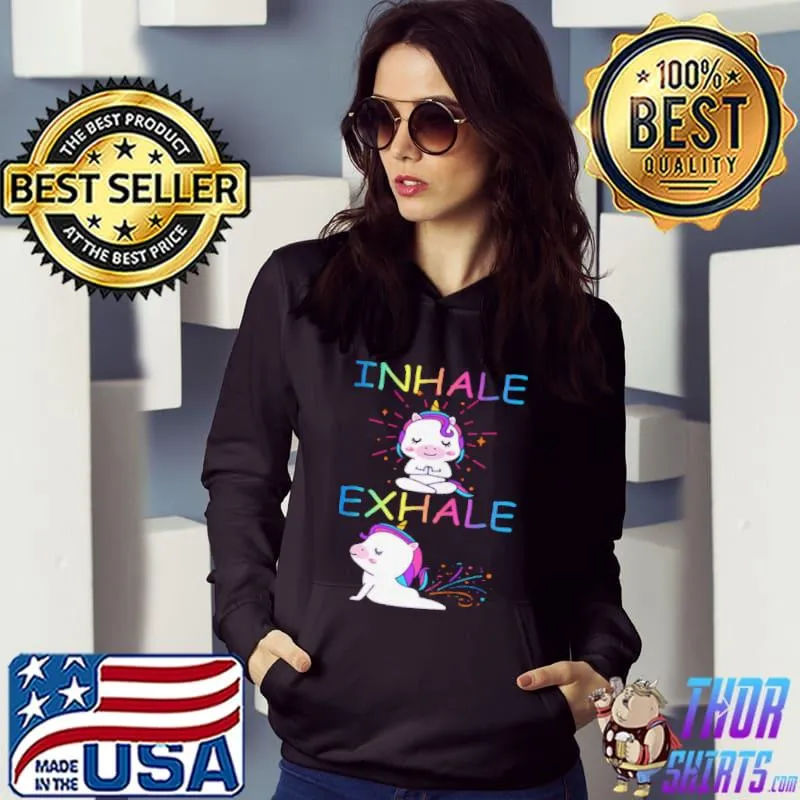 Funny inhale exhale s Hoodie