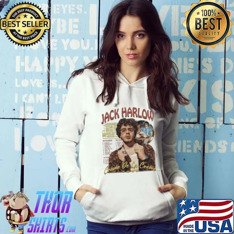 Funny Jack Harlow Bootleg T-shirt 2021 Crème De La Crème Casual Tour Shirt