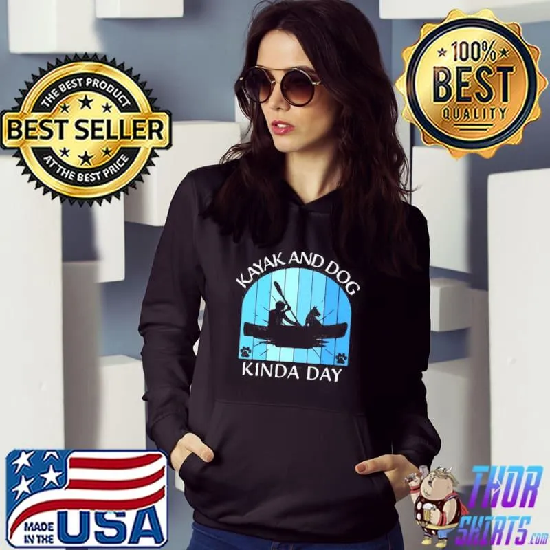 Funny Kayak Kayaking Dog Boating Summer Clothing Graphics T-shirt