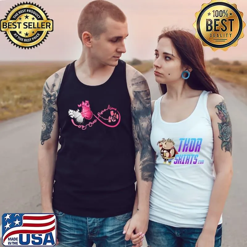 Funny No one fight alone Breast cancer awareness Shirt Tank Top
