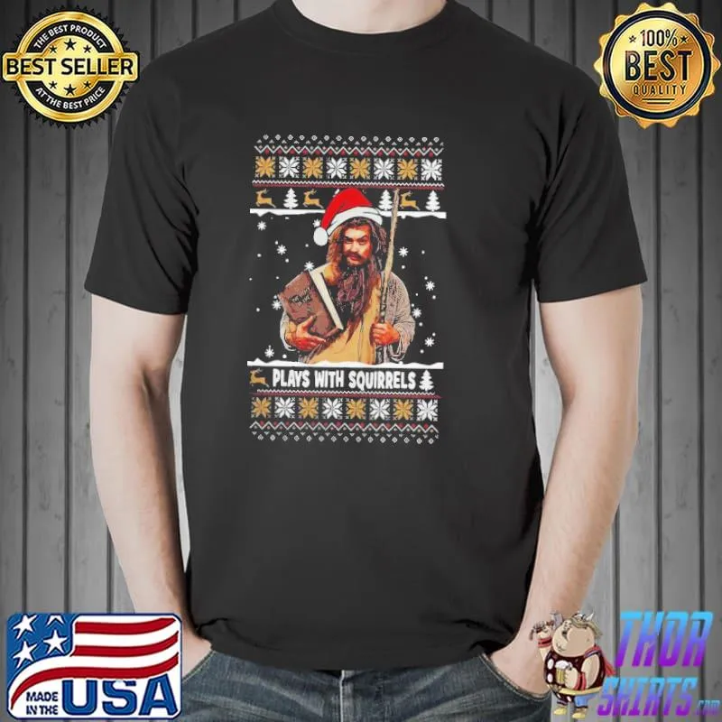Funny Play With Squirrels Ugly Shirt Unisex