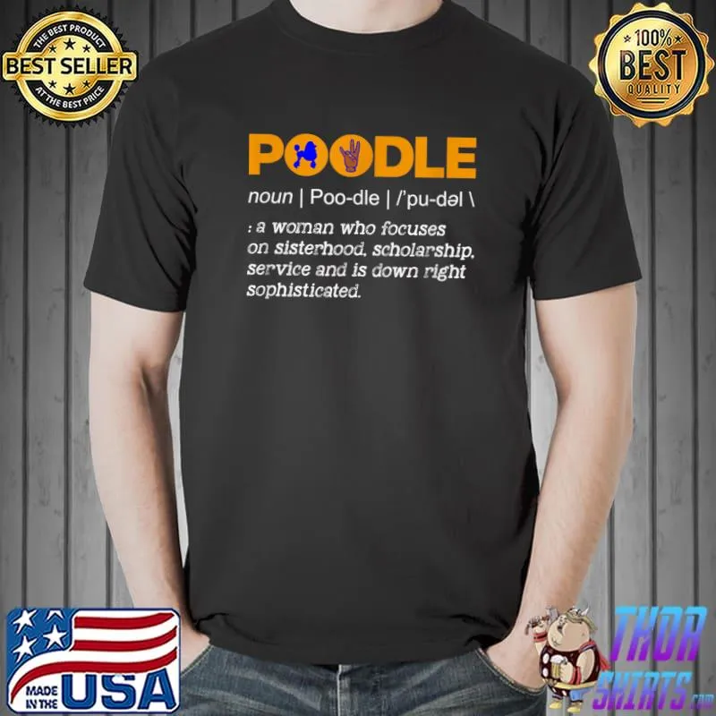 Funny sGRho Sigma 1922 Poodle Noun Gamma Rho Hand Sign T-Shirt Unisex
