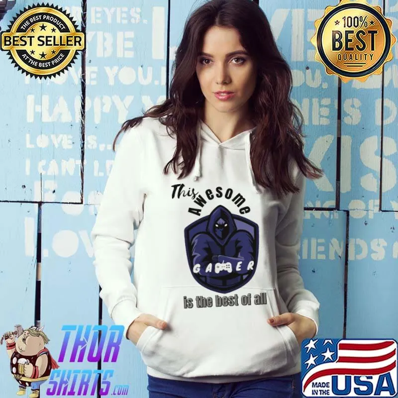 Funny This Awesome Gamer Is The Best Of All PS5 Game Unisex Hoodie