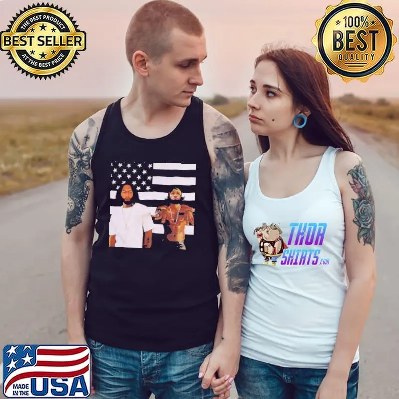Funny Top The American Flag On Rap Album Covers Throughout History Shirt Tank Top