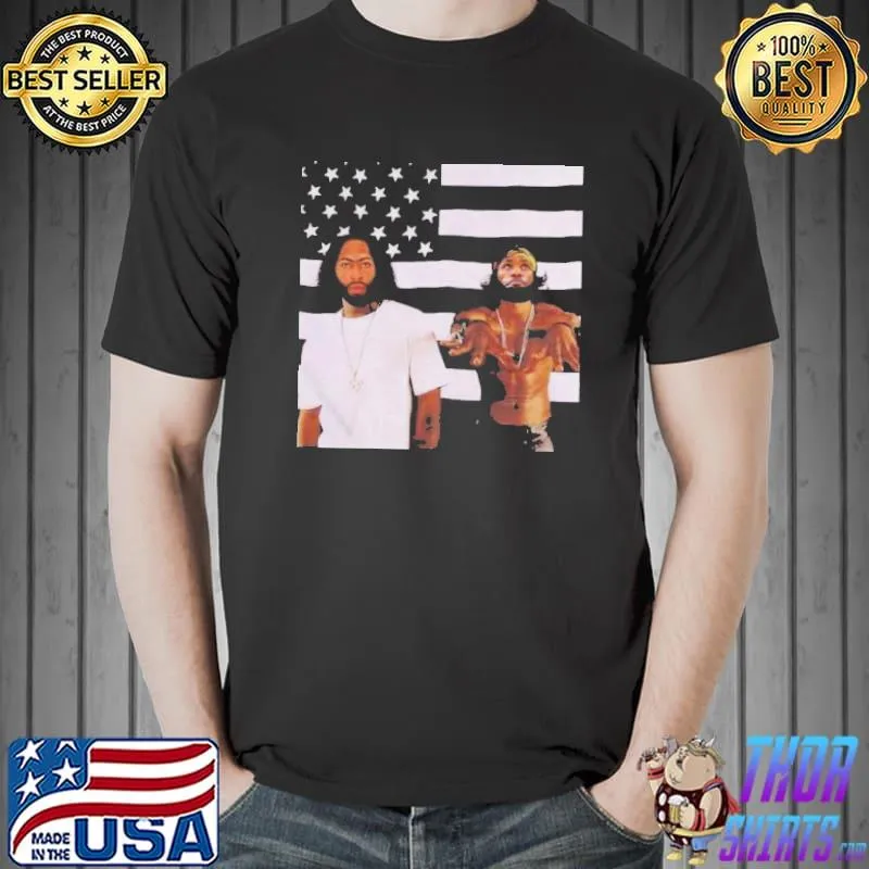 Funny Top The American Flag On Rap Album Covers Throughout History Shirt Unisex