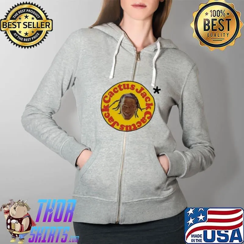Funny Travis Scott x Cactus Plant Flea Market X Mcdonalds Shirt Full Zip Hooded