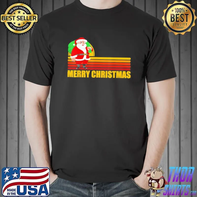Funny Vintage Christmas Santa Claus T-Shirt
