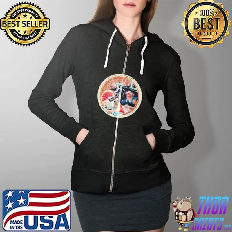 Funny Vogue Record Art Square Version John Robert Shirt Full Zip Hooded