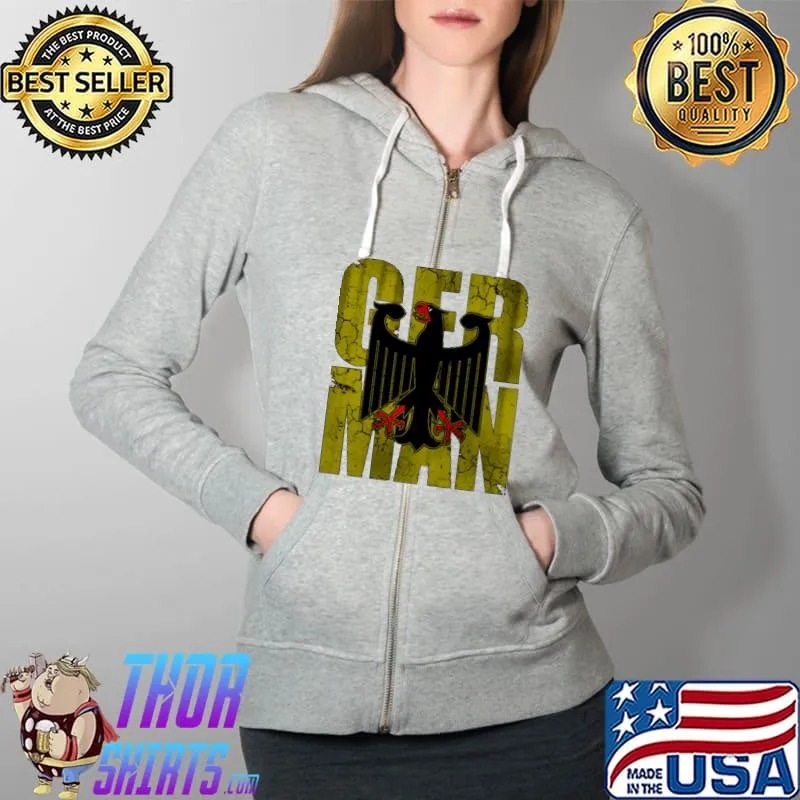 German Eagle Shirt Full Zip Hooded