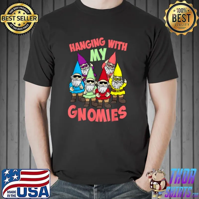 Hanging With My Gnomies Pajama, Christmas Gnome T Shirt Unisex