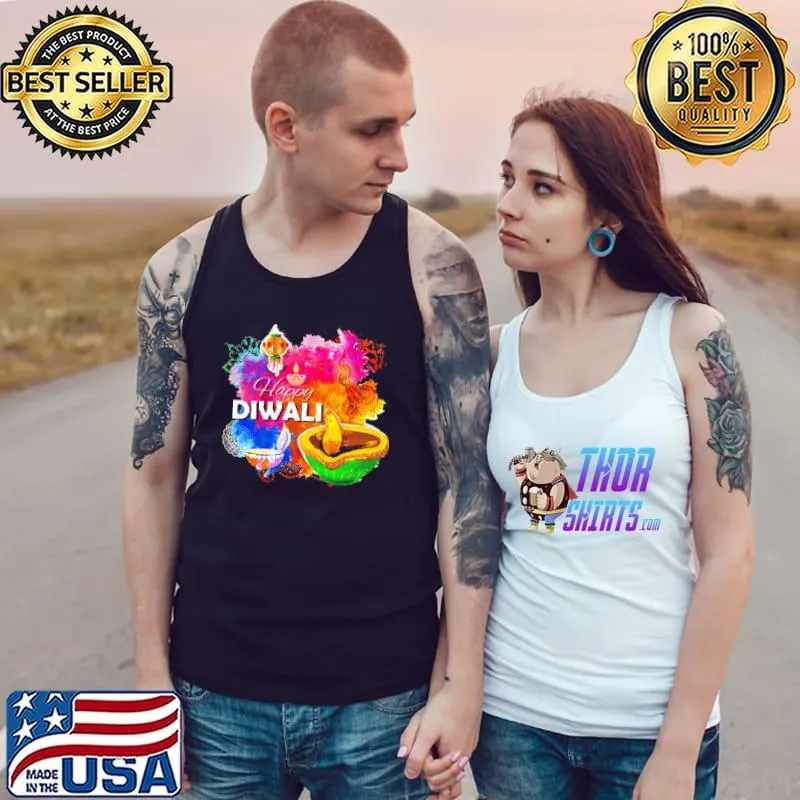 Happy Diwali 2020 Colorful T-Shirt Tank Top