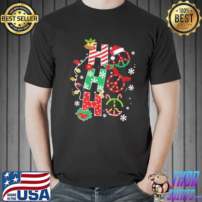 Ho ho ho Christmas Hippie Shirt Unisex