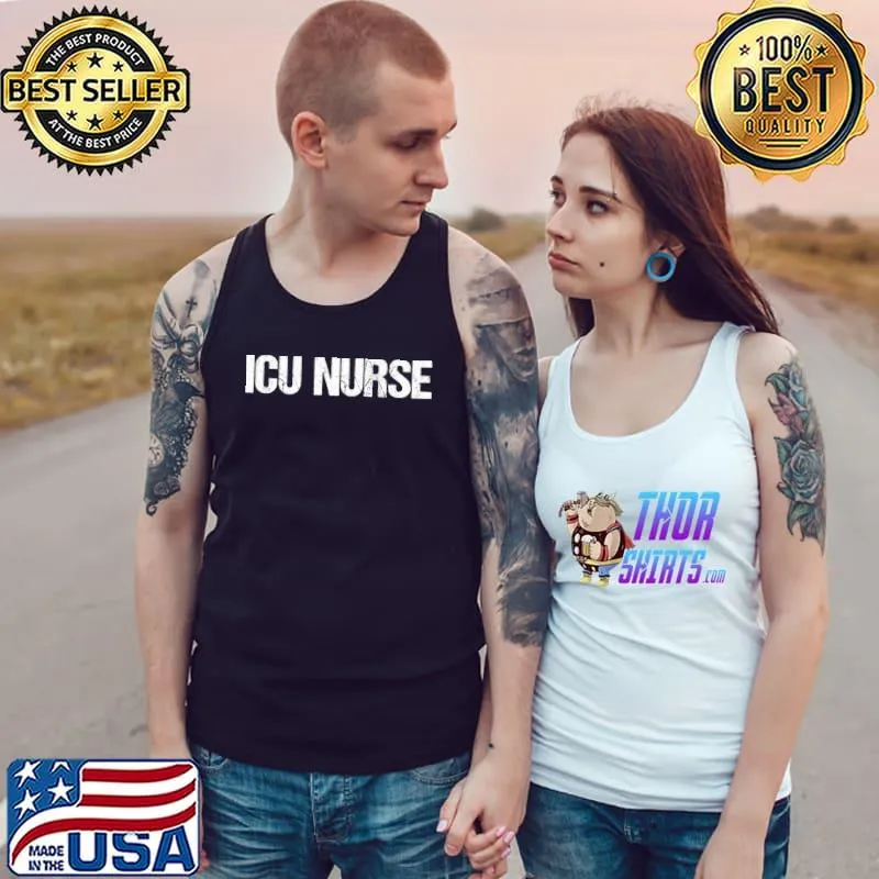 ICU Nurse Simple Title T-s Tank Top