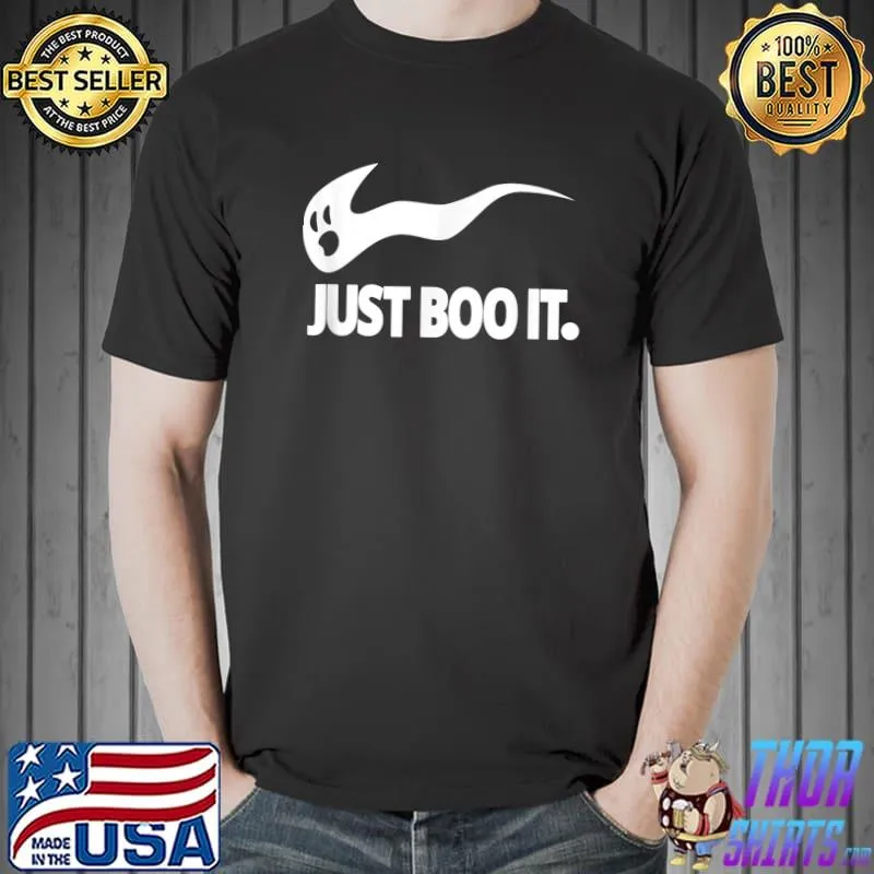 Just Boo It Tee Cute Funny Ghost Halloween Matching Gift T-Shirt Unisex