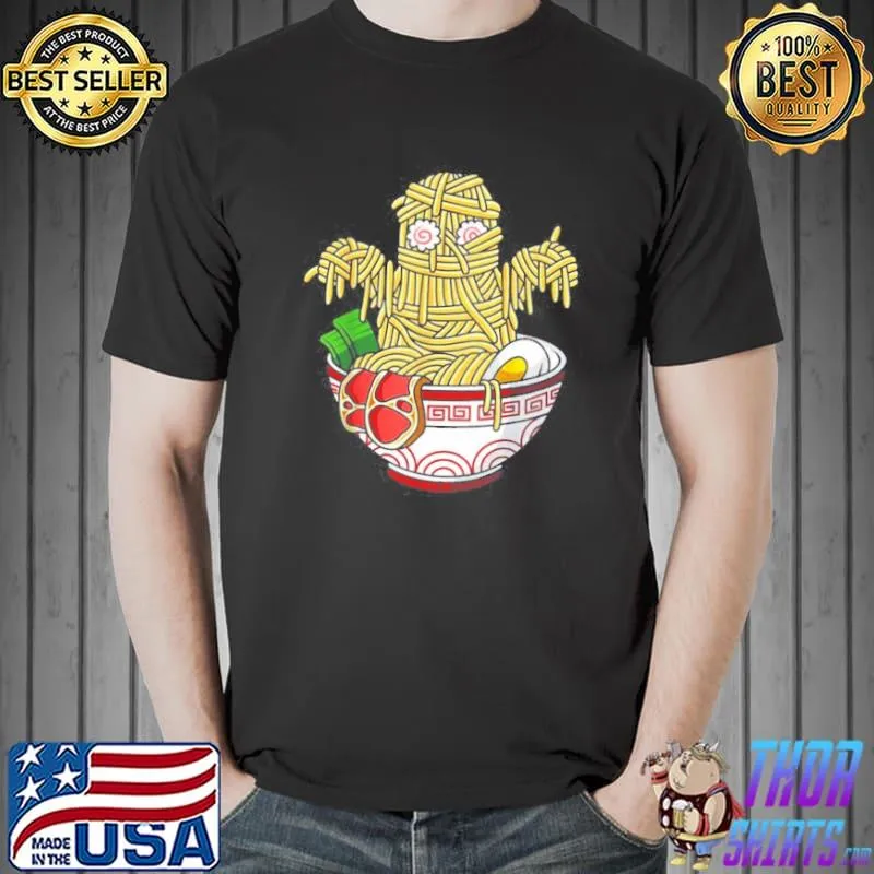 KAWAII JAPANESE ANIME HALLOWEEN MONSTER RAMEN FOODS SHIRT Unisex