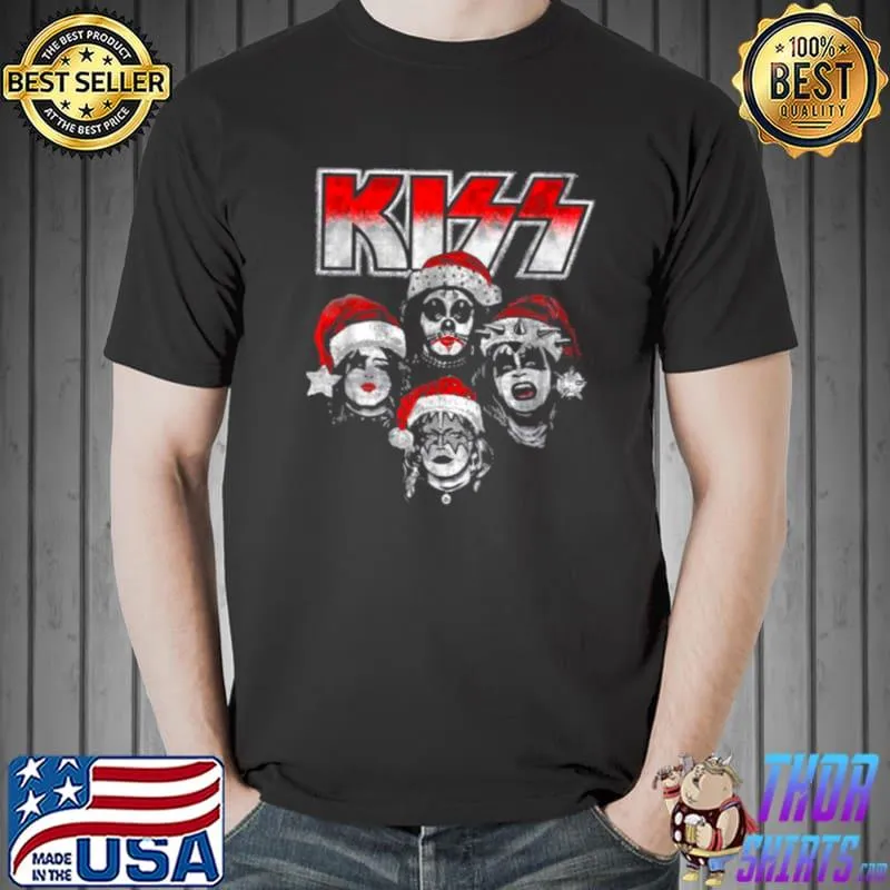 Kiss band detroit santa merry christmas Unisex