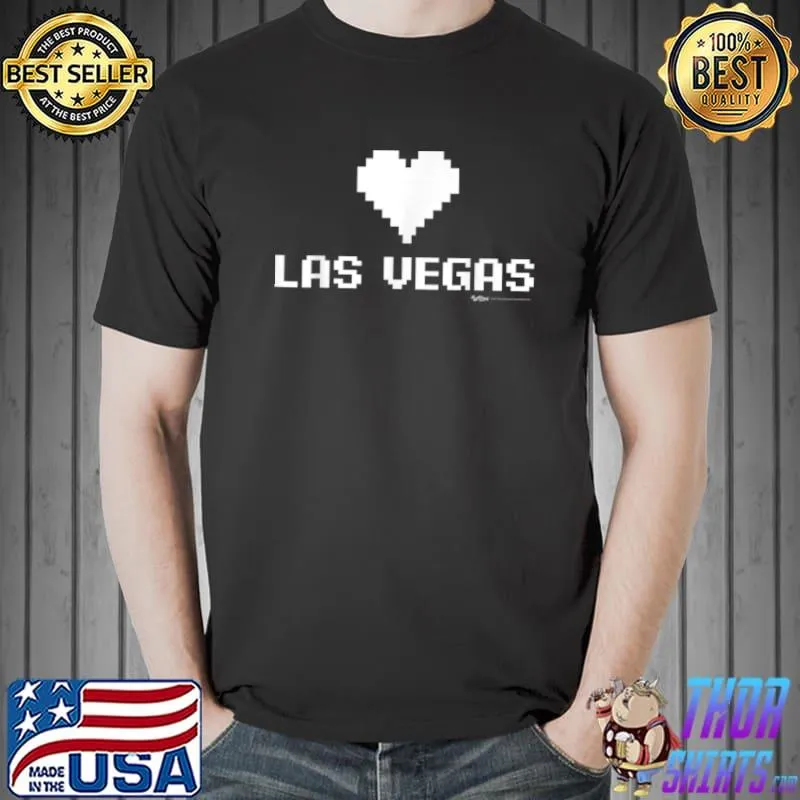Las Vegas 8 Bit Gamer City T Shirt Unisex