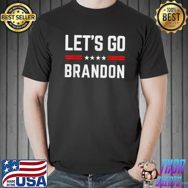 Let’s Go Brandon Conservative US Flag Merica T-Shirt Unisex