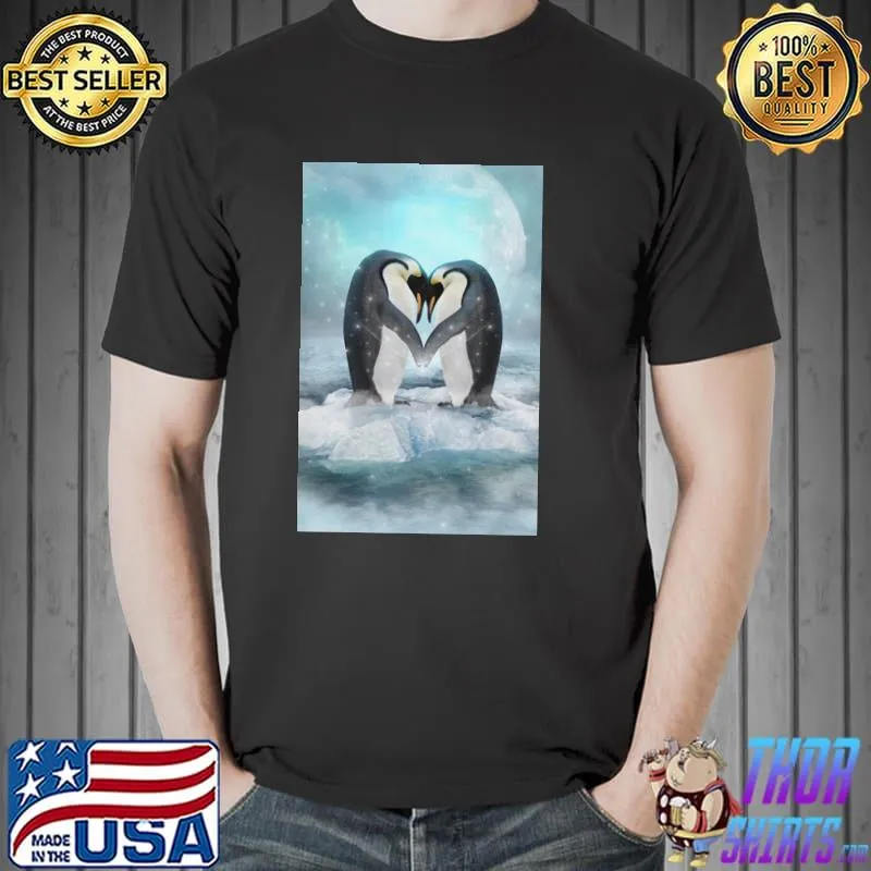 Listen Hard Penguin Heart Shirt Unisex