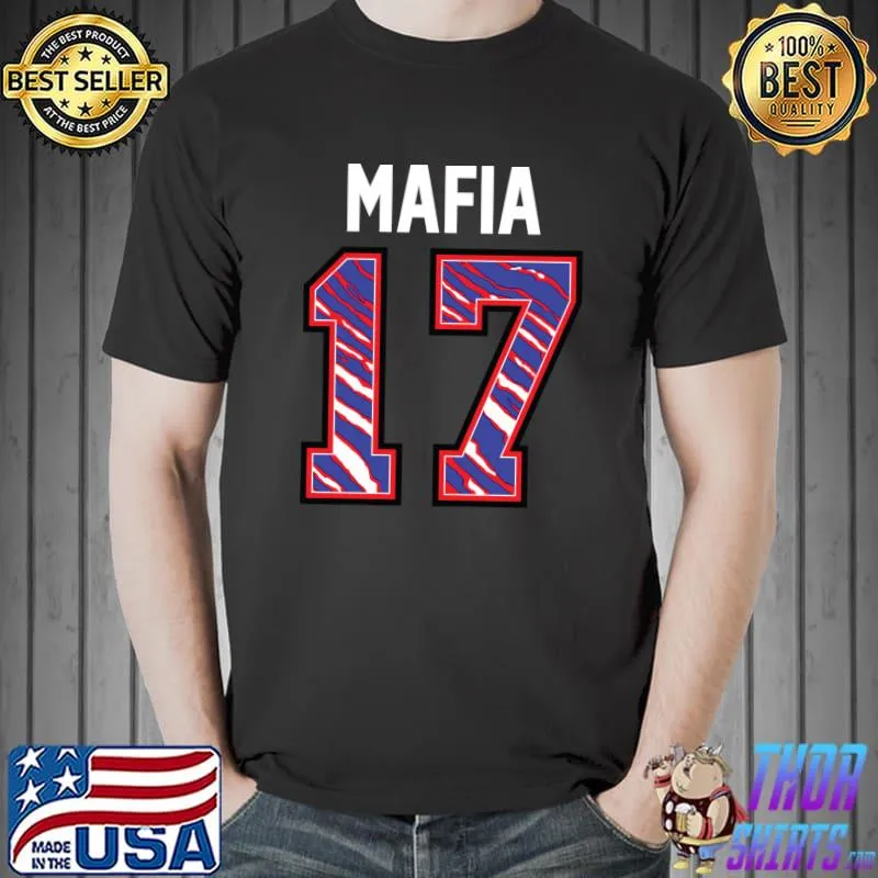 MAFIA 17 - Buffalo NY New York Sports Fan Jersey Number BFLO T-s Unisex