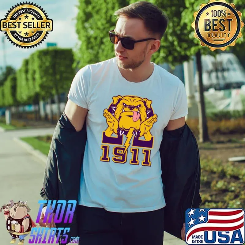Mens Omega-1911 Bulldog Psi-Phi Hand Sign T-s Unisex