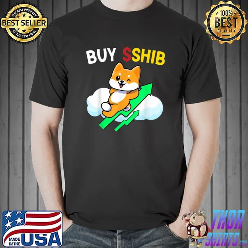 Mens Shib Army Buy Shib Coin Shiba Inu memecoin currency meme T-Shirt
