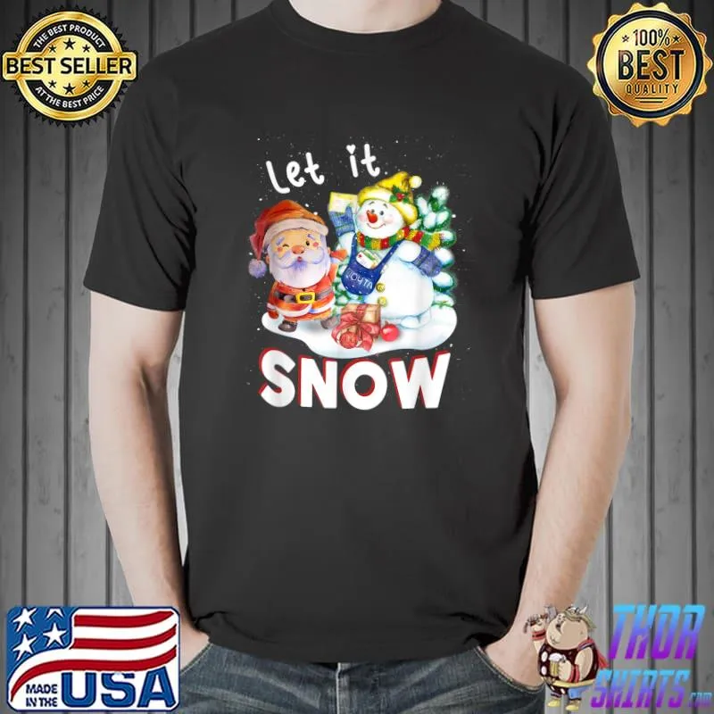 Merry Christmas Let It Snow T-Shirt Unisex