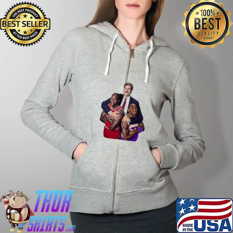 MICHAEL JORDAN KOBE BRYANT Shirt Full Zip Hooded