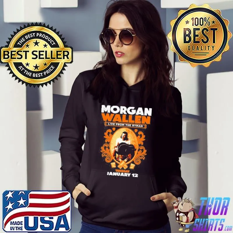 Morgan Wallen Dark Grey Ryman Event Richards And Southern Teusday January 12 Shirt