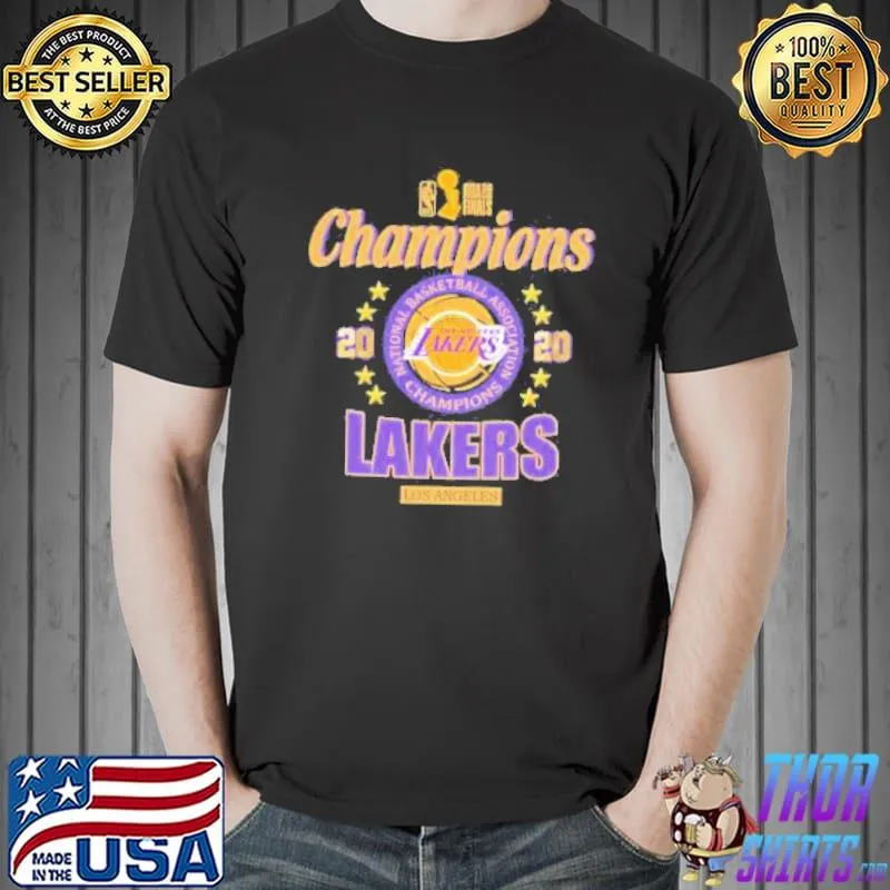 NBA Finals 2020 Champions Los Angeles Lakers Shirt Unisex