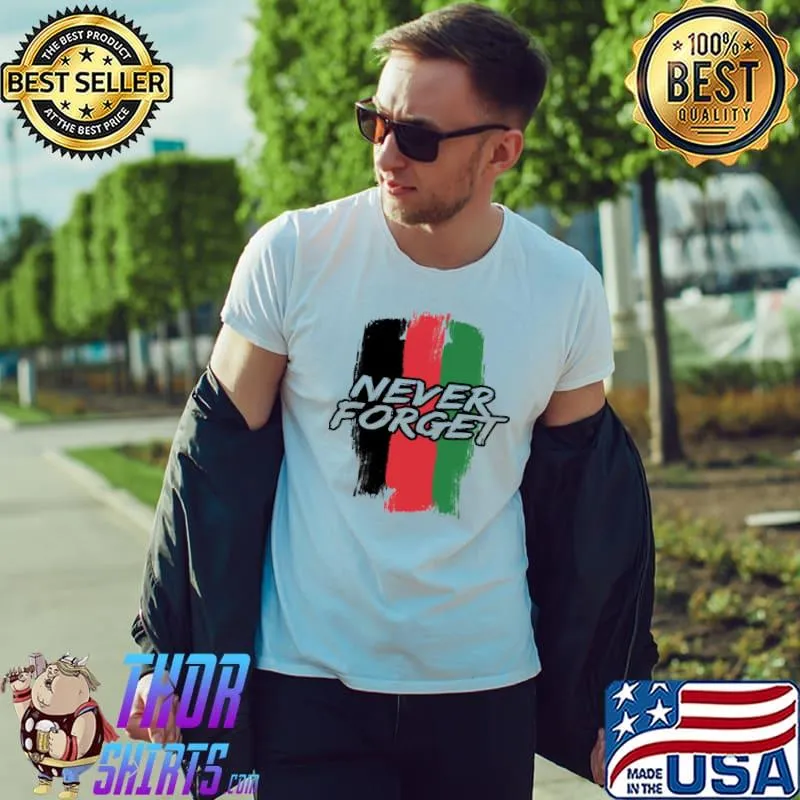 Never Forget Afghanistan Veteran Flag Shirt Unisex