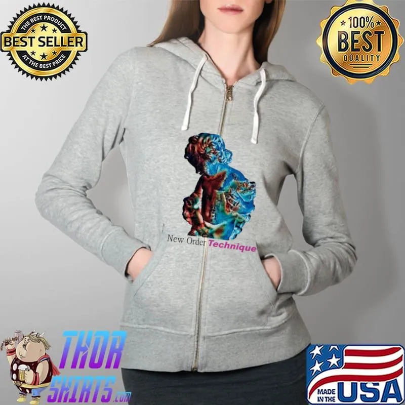 New Order Technique Shirt Full Zip Hooded